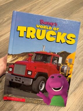 Scholastic Barney's World of Trucks - Red Truck with Purple Barney